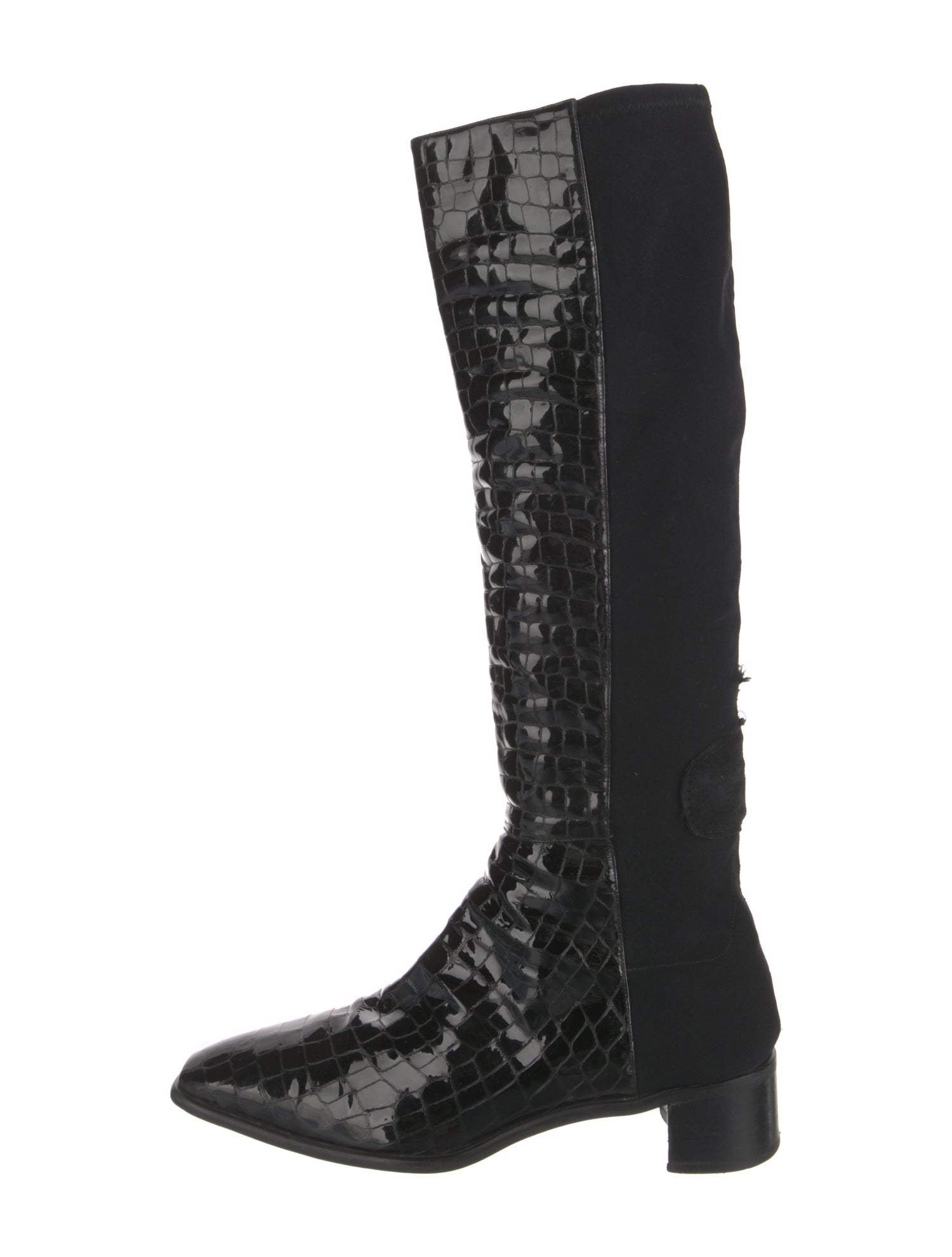 Stuart Weitzman Embossed Leather Boots